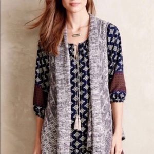 Anthropologie Moth Cardigan Vest
